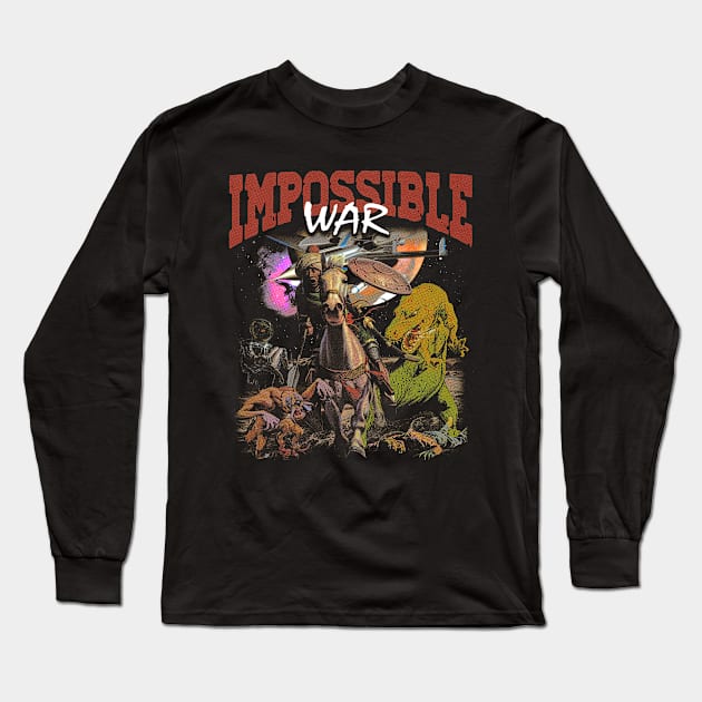 Impossible war vintage 90s design Long Sleeve T-Shirt by BVNKGRAPHICS